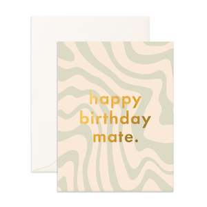 Birthday Mate Swirl Greeting Card