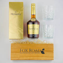 Florist: Hennessy Cognac and Tumblers Gift Box