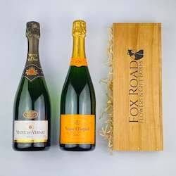 Florist: Veuve Clicquot & Veuve Du Vernay Double Gift Box