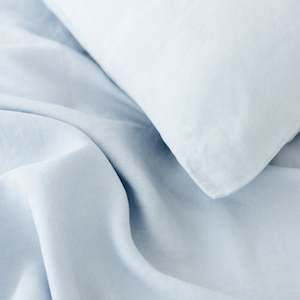 Powder Blue Linen Cushion Cover