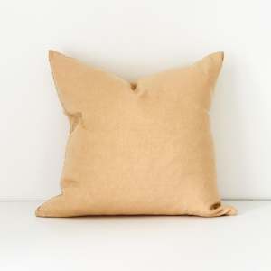 Tawny Peach Linen Cushion Cover