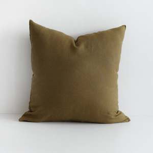 Olive Linen Cushion Cover