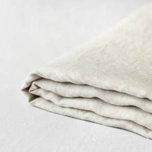 Oat Linen Fitted Sheet