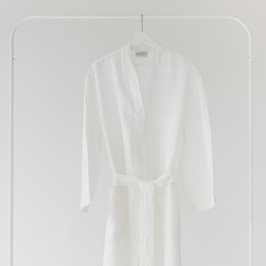 Ivory Linen Robe