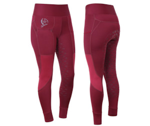 Cavallino Pro Grip Riding Tights- Wine