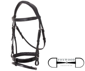 Platinum Anatomical Snaffle Bridle - Black