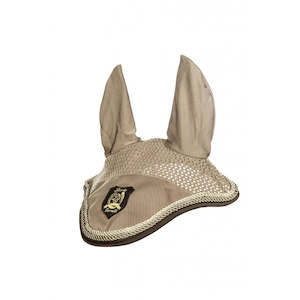 Bridle Accessories: HKM Golden Gate Ear Bonnet Taupe