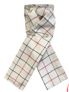 Tattersall Check Stock Red/Black Self Tie