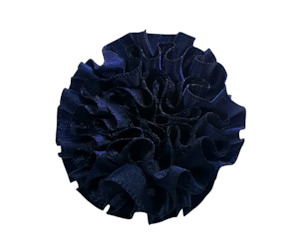 Large Satin Fabric Lapel-Navy