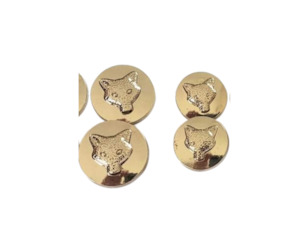 Foxhead Gold Single Buttons Small and Large