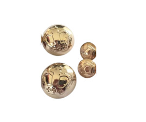 Gold Crown Single Buttons