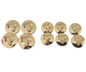 Foxhead Button Set Gold