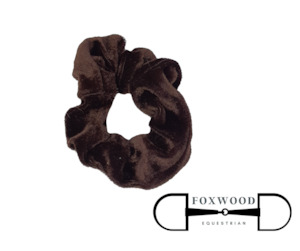 Brown Velour Scrunchie