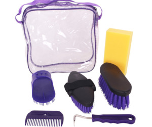 Equestrian Brushes: Blue Tag Grooming Kit