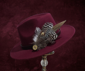 Feather Hat Pin- Medium