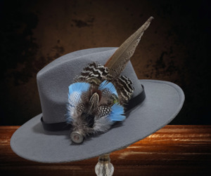 Feather Hat Pin- Large