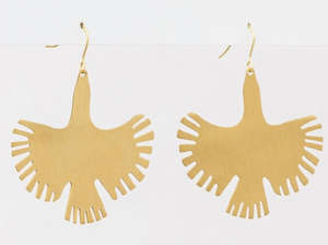 EARRINGS - GOLD FREEDOM BIRD