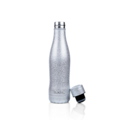 WATER BOTTLE GLACIAL 400ML - SILVER