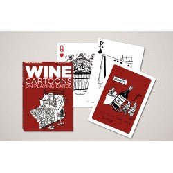 Piatnik Cards: PLAYING CARDS PIATNIK -WINE CARTOONS