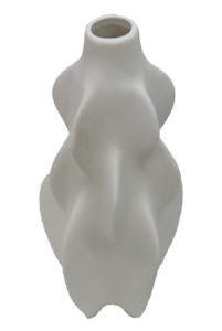 CERAMIC ROKO VASE - WHITE