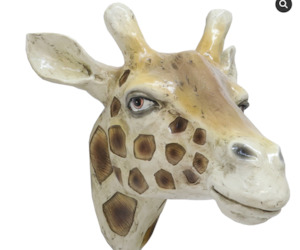 Le Forge: GIRAFFE WALL VASE - NATURAL