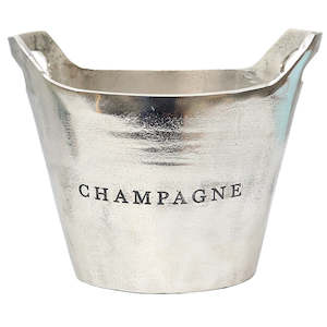 Champagne Bucket - Raw Silver