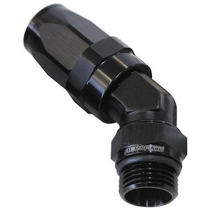 45 Deg Male ORB Swivel To Taper Style Hose End