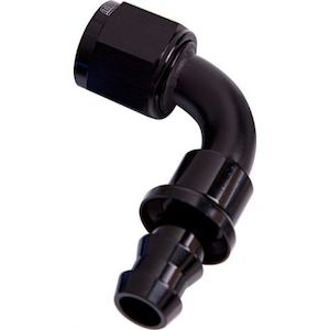 Hose Ends Push Lock: 90 Deg Push Lock Hose End  Aeroflow