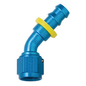 Hose Ends Push Lock: 45 Deg 8000 Series Push Lock Hose End Fragola