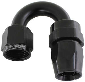 180 Deg Teflon Hose End  Aeroflow