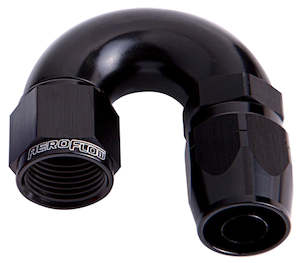 180 Deg Cutter Style Full Flow  Swivel Hose End Aeroflow