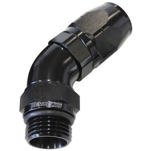 45 deg Cutter Style Full Flow ORB to Swivel Hose End Aeroflow