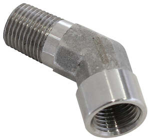 45° Female 1/8" NPT to Male 1/8" NPT Elbow