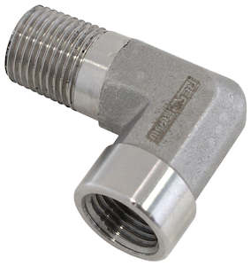 Fittings: 90° Female 1/8" NPT to Male 1/8" NPT Elbow