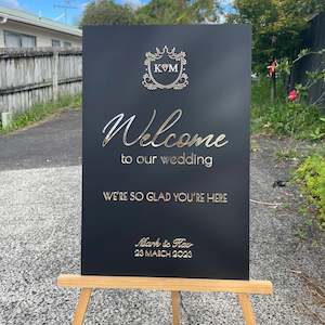 Acrylic Welcome Board