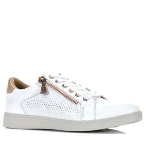 Footwear: Hush Puppies Mimosa Perf White/Copper