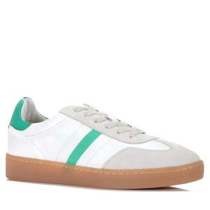 Footwear: Alfie & Evie Aloha Cream/White/Green