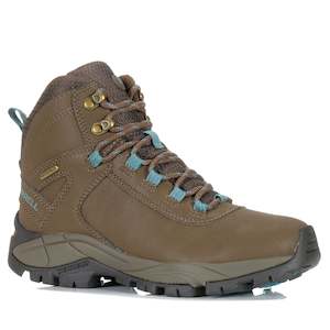 Footwear: Merrell Vego 2 Mid Waterproof Womens Dark Earth/Britanny Blue