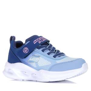 Footwear: Skechers Sola Glow-Ombre Deluxe 303714L Navy Light Blue