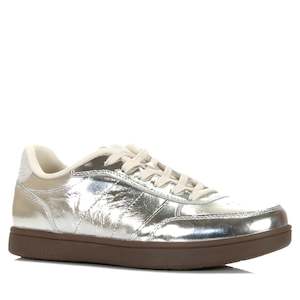 Footwear: Woden Bjork Leather Silver