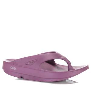 Footwear: Oofos OOriginal Thong Plum