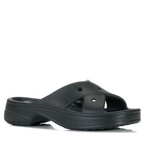 Footwear: Crocs Classic Women's Cross Strap Black