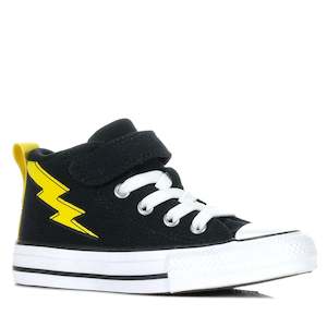 Footwear: Converse Chuck Taylor Kids Malden Street Bolt Mid Black/White