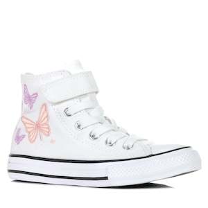 Converse All Star Easy On Butterflies High White