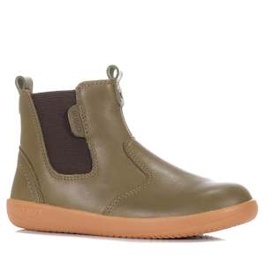 Footwear: Bobux Kid+ Jodhpur 830060 Olive/Toffee