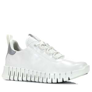 Footwear: Ecco Gruuv Low-Cut 218203 White/Grey