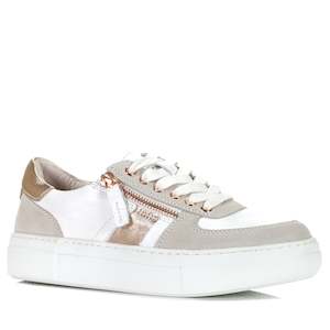 Footwear: Alfie & Evie Miller White/Rose Gold