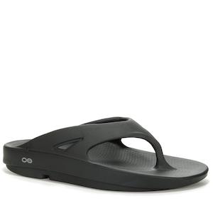 Footwear: Oofos OOriginal Thong Black