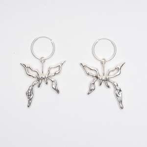 Butterfly earrings by Bebe Mae made in Dunedin, Aotearoa