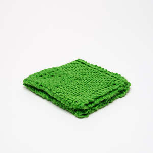 Eco: Cotton cloth hand knitted in Christchurch, New Zealand